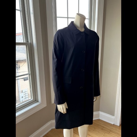 Theory Black Lightweight Coat Jacket with Collar - Size Small - Picture 4 of 14